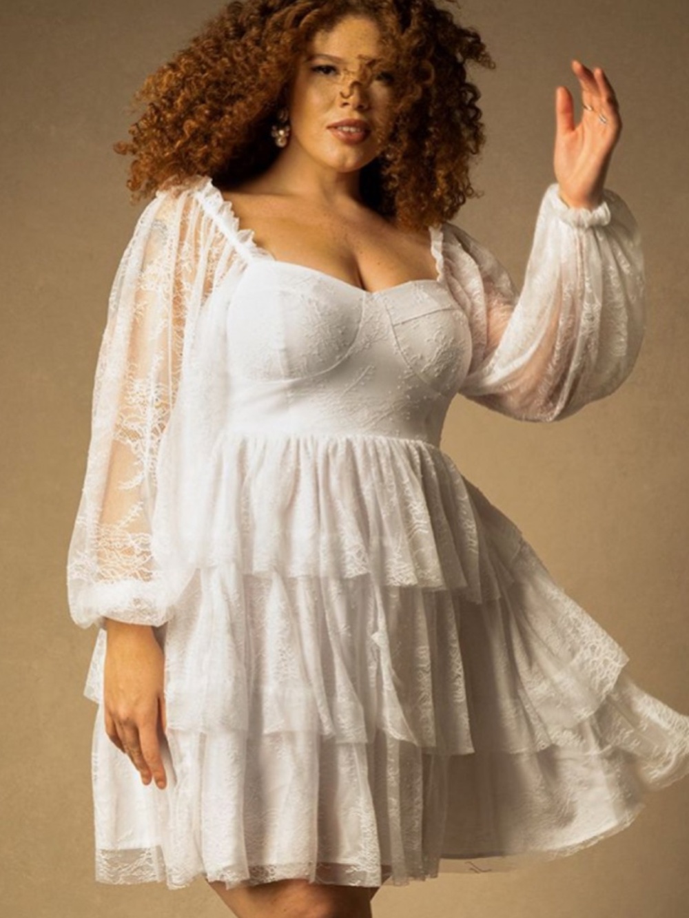 Bridal by ELOQUII Lace Tiered